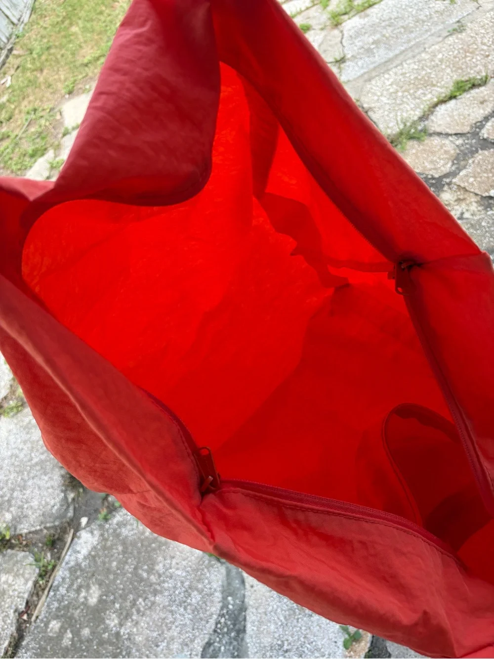 Baggu Poppy Cloud Large Travel Coral Tote Bag